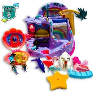 Vintage 97 Merwees Rainbow Waterfall Bathtub Playset, Mermaids, Accessories RARE